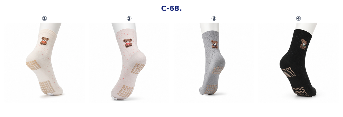 Advanced grip technology ensures safety while promoting optimal foot health. (WC-68)