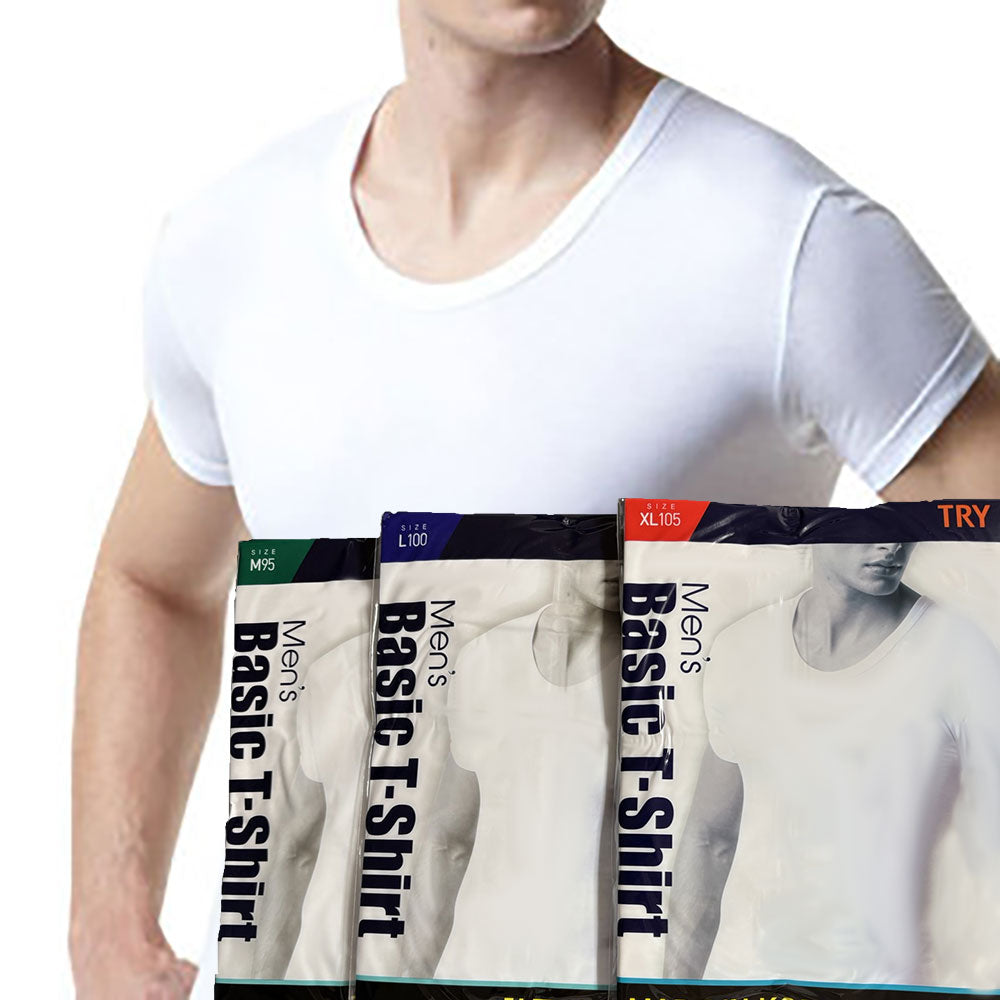 Made in Korea 3Pack   Men's 100% Cotton Short sleeve T-Shirt