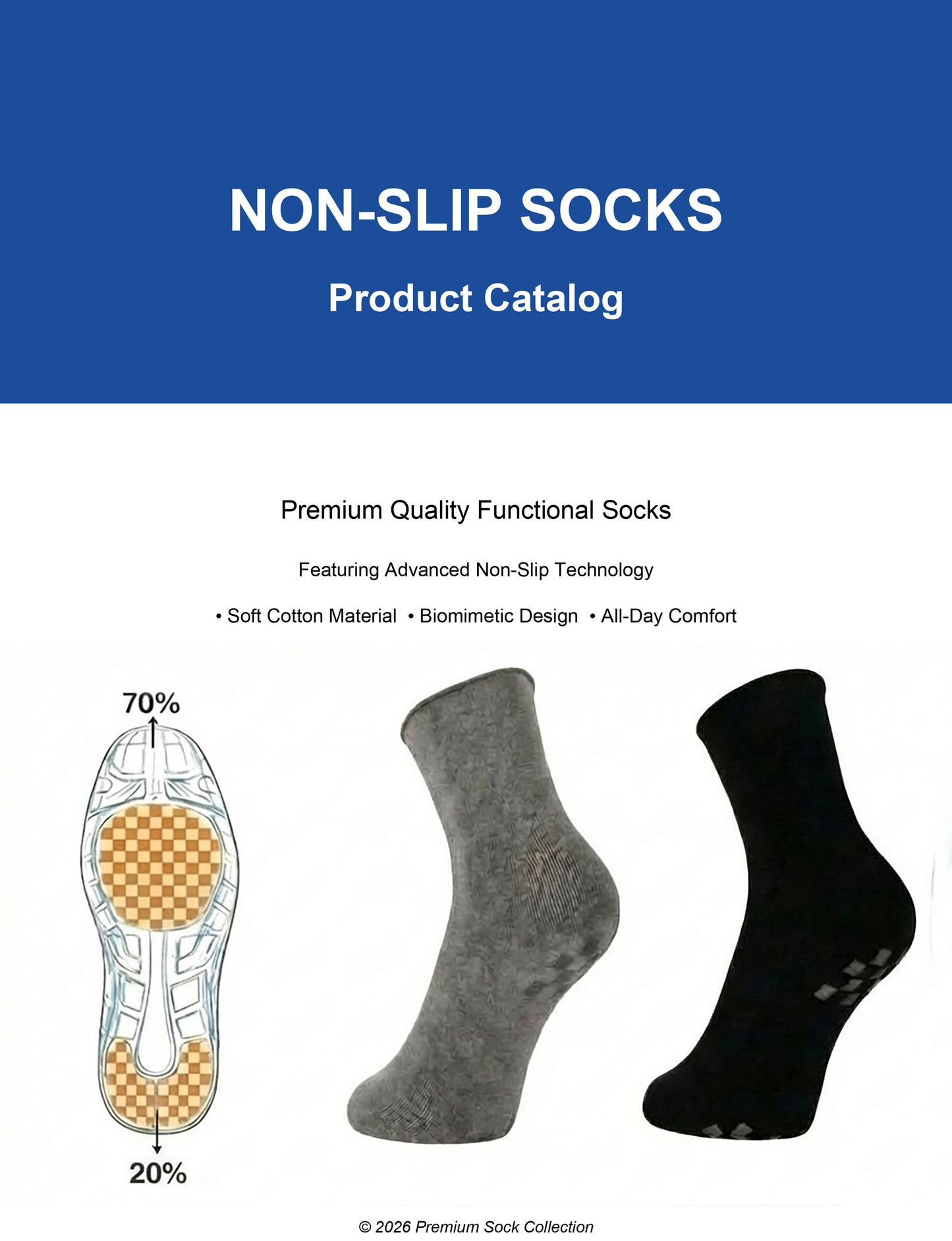 Advanced grip technology ensures safety while promoting optimal foot health.
