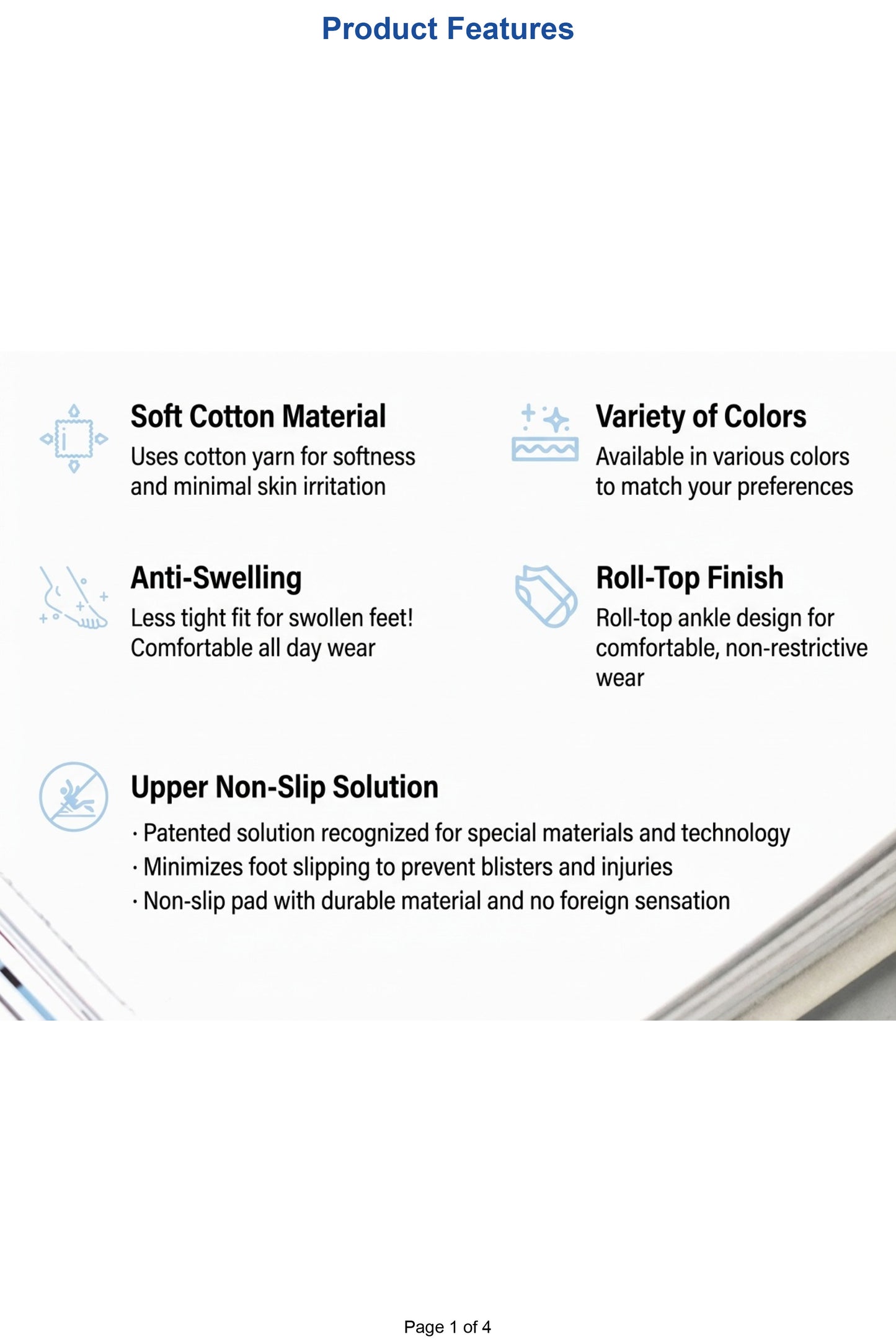 Advanced grip technology ensures safety while promoting optimal foot health.
