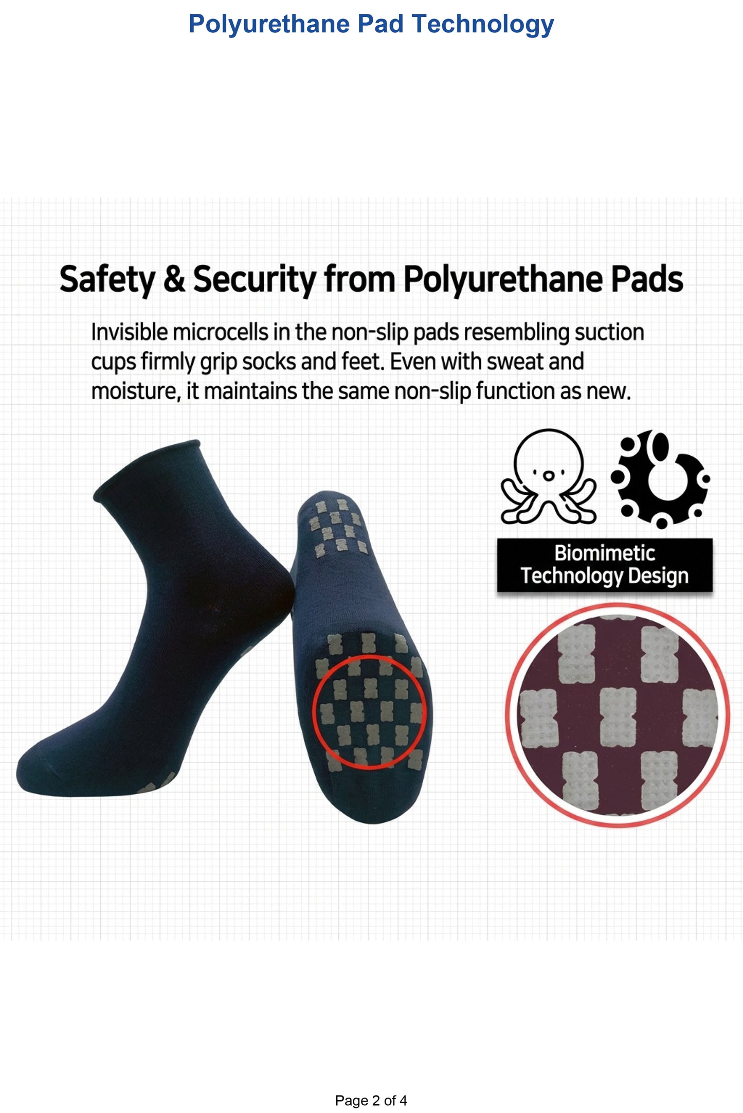 Advanced grip technology ensures safety while promoting optimal foot health.